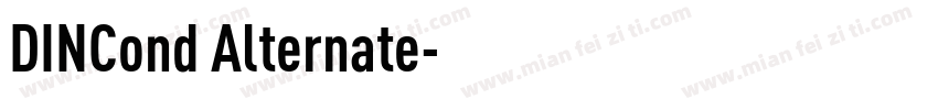 DINCond Alternate字体转换